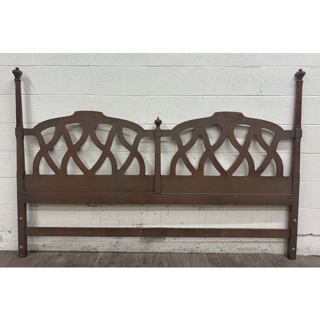 Vintage King Size Drexel Trevi Collection 335-51 Poster Headboard For Sale - Image 9 of 10