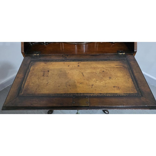 Queen Anne Burr Walnut Bureau For Sale - Image 11 of 15