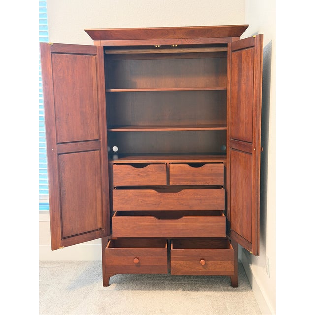 American 1990s Ethan Allen American Impressions Armoire For Sale - Image 3 of 15