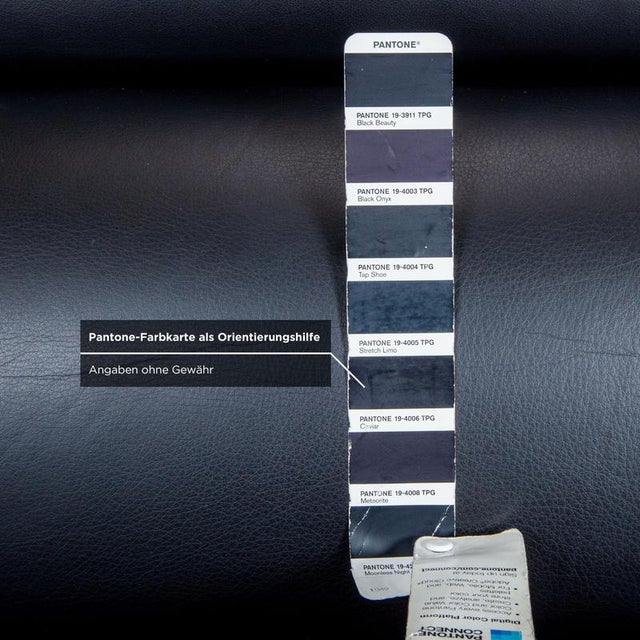 Black Leather Madison Two-Seater Sofa with Aluminum Legs from Poltrona Frau For Sale - Image 6 of 10