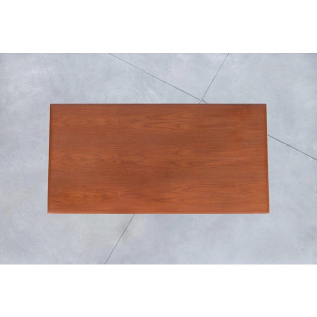 1960s Danish Modern Teak Desk With Bookcase by Erik Brouer for Brouer Mobelfabrik For Sale - Image 11 of 12