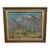 Vintage Mountain Landscape Painting, Framed For Sale