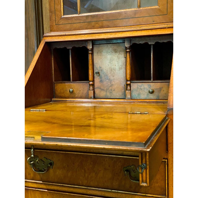 Yorkshire House Burl Wood Secretary Desk Chairish