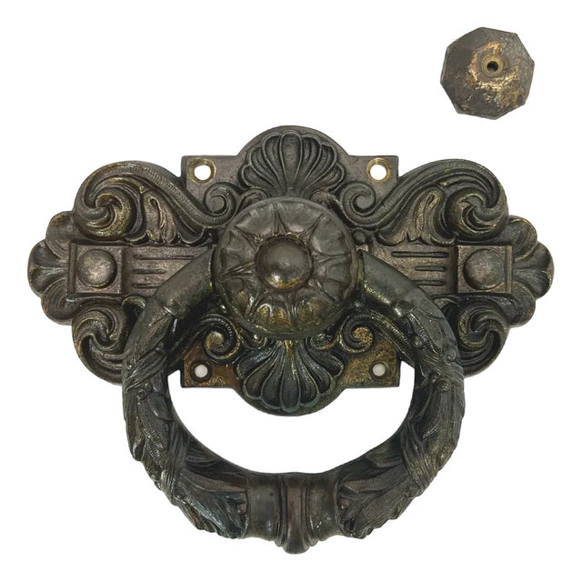 19th Century Victorian Bronze Door Knocker For Sale