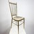 Rococo Vintage Chiavari Chair with Tapestry Seat in Brass For Sale - Image 3 of 12