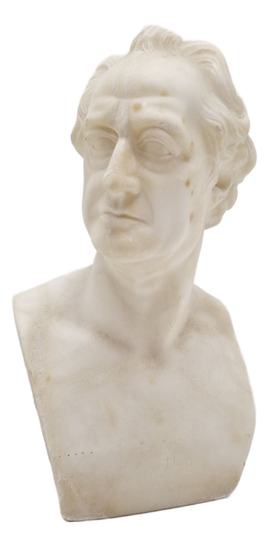 Alabaster Bust of Goethe in the style of Rauch