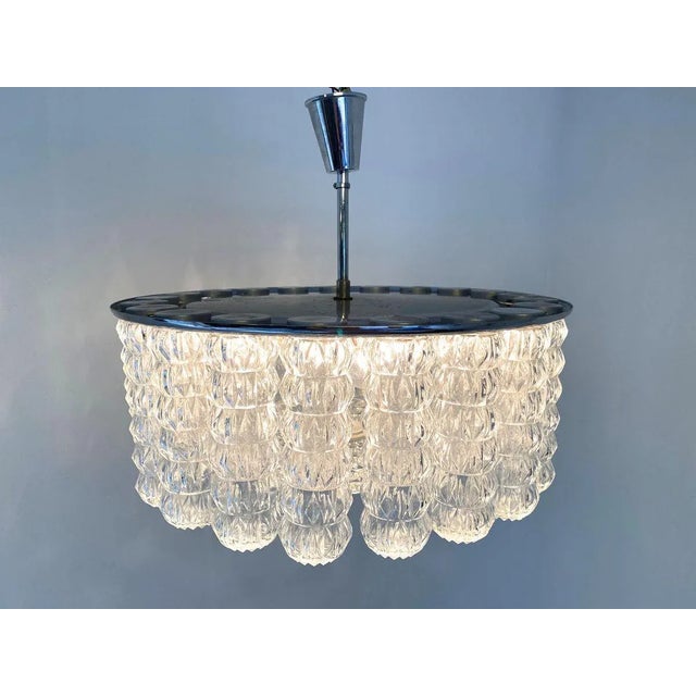 Glass Ceiling Lamp, 1960s For Sale - Image 7 of 9