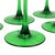 Vintage Luminarc Alsace Wine Glasses with Green Base, 1970s, Set of 10 For Sale - Image 11 of 14