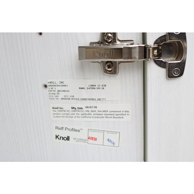 Modern Minimalist Knoll Reff Profiles Classic Credenza Sideboard in Whitened Ash For Sale - Image 16 of 18