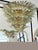 2020s Luxury Venetian Smoked-Fumè and Green “Palmette” Murano Glass Plating Gold Chandelier For Sale - Image 5 of 7