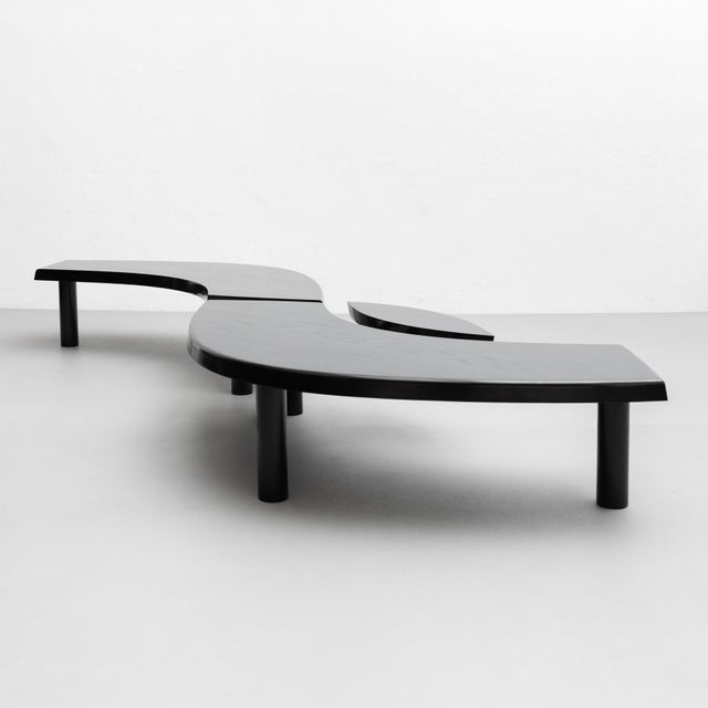 Black Special Black Edition T22 Table by Pierre Chapo For Sale - Image 8 of 18