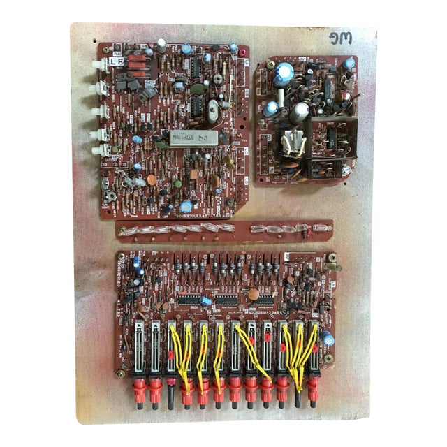 Abstract "Electronic Spaghetti" Artography Wall Sculpture by Pasqual Bettio For Sale