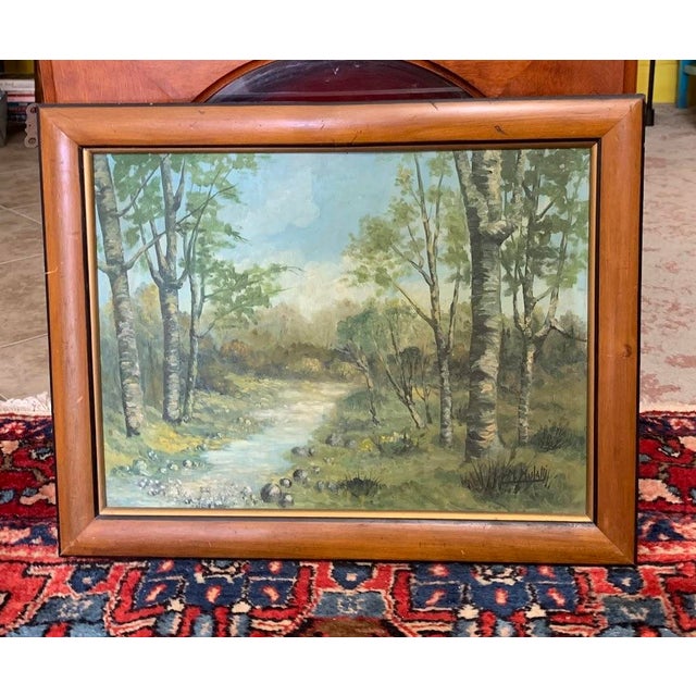 Signed "M. Mulatti" Patagonian Landscape Oil Painting For Sale - Image 4 of 5