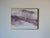 Mid-Century Modern 1980s Vintage Impressionist Abstract Winter Landscape Painting in Gold Aluminum Frame For Sale - Image 3 of 11