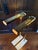 Mid-Century Modern Vintage Postmodern Lucite and Brass Floor Lamps - Pair For Sale - Image 3 of 12