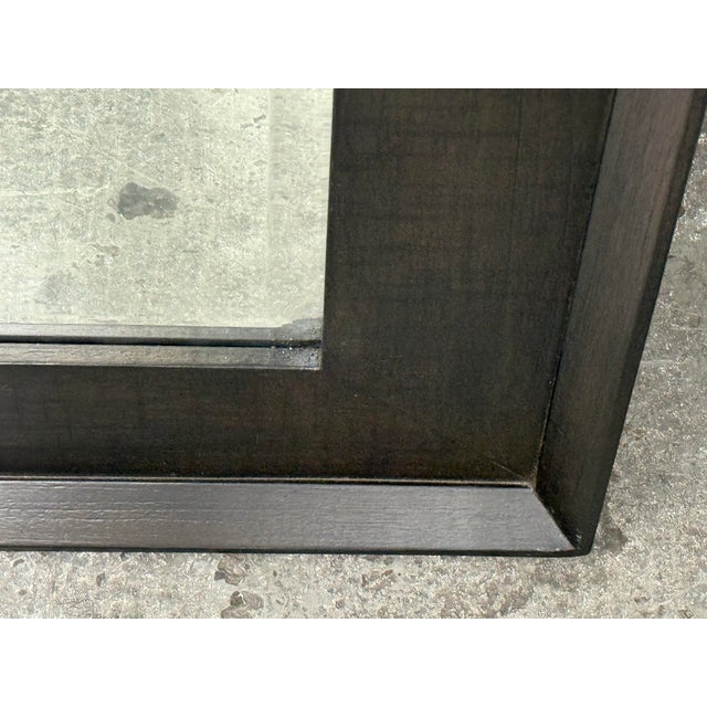 Brownstone Furniture Dark Finish Wall Mirror For Sale - Image 9 of 12