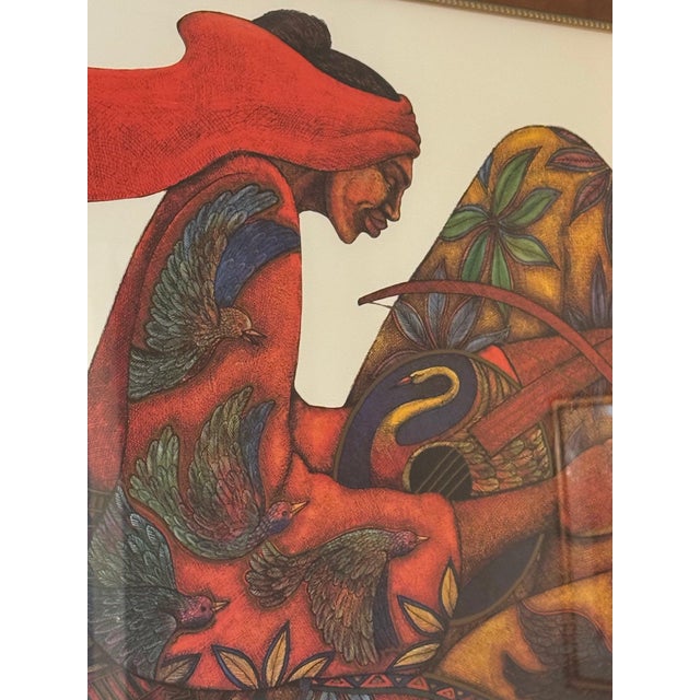 1990s Charles Bibbs "The Music Maker" Signed Artist's Proof With Pencil Remarque, 1998 For Sale - Image 5 of 5
