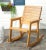 2020s Rocking Chair in Natural Brown For Sale - Image 5 of 6
