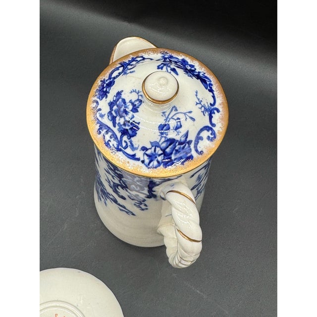 1892 Cauldon England Chocolate Pot Set For Sale - Image 14 of 14