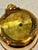 Metal 1970’s Solid Brass 5.5' Cache Pot With Feet and Handles For Sale - Image 7 of 7