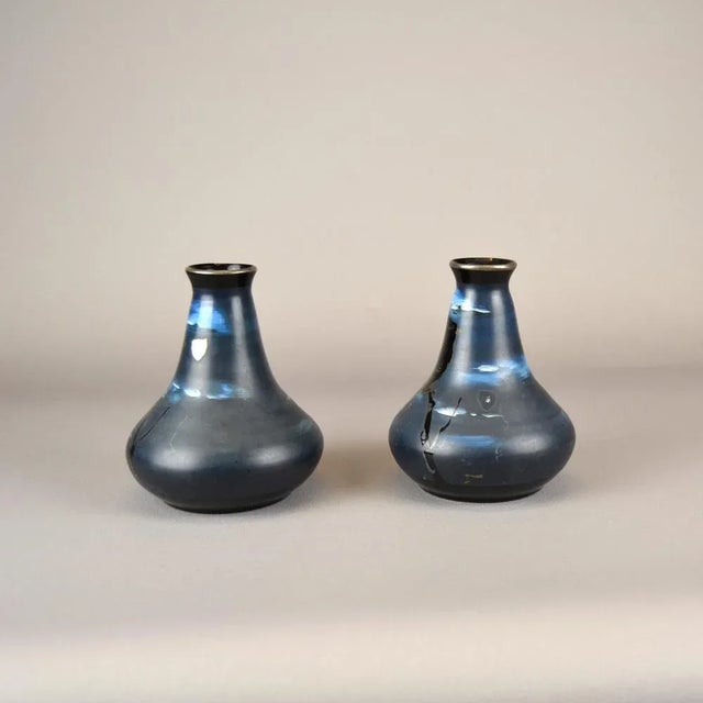 Art Nouveau Glass Vases from Afors, Sweden, 1920s, Set of 2 For Sale - Image 6 of 7