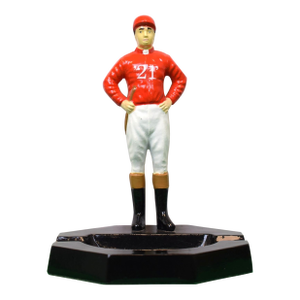 The "21" Club Red Jockey Ashtray (New W/ Box