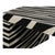 Zebra Striped Bone Inlay Coffee Table with Waterfall Ends For Sale - Image 11 of 13