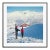 Toni Frissell 'Skiers in Th Alps' Archival Pigment Print Framed in Black For Sale