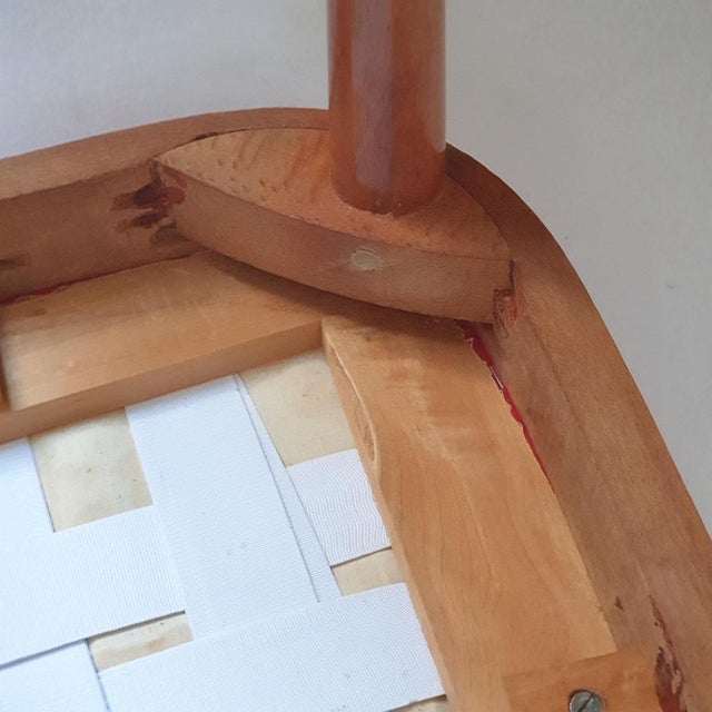 Vintage Italian Beech Chair, 1950 For Sale - Image 9 of 13