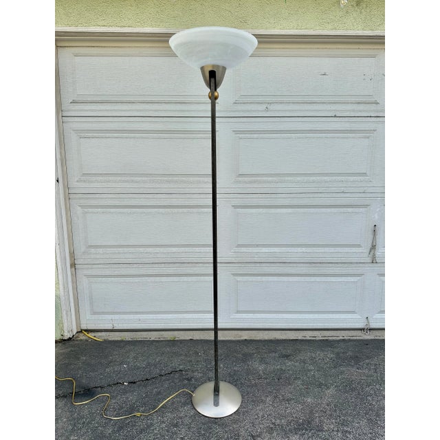 Postmodern Torchiere Curvy v Floor Lamp For Sale In Los Angeles - Image 6 of 9