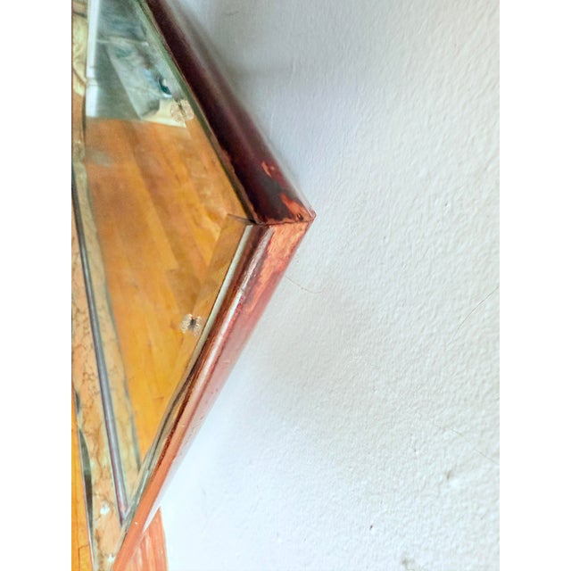 Vintage 1960s Venetian-Style Mirror With Etched Glass and Gold Gilt Frame For Sale - Image 12 of 16