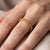Classic Citrine Eternity Wedding Band Ring – 18k Gold Plated Birthstone Ring Us 7 For Sale - Image 4 of 5