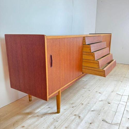 Vintage Trio Sideboard by Nils Jonsson for Hugo Troeds, Sweden, 1960 For Sale - Image 3 of 5