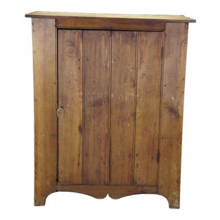 Antique Pennsylvania Pine Primitive Country Cabinet For Sale
