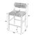 Transitional Valencia 25 in. Seat Height Woven Counter Stool with Back, Banana Leaf For Sale - Image 3 of 9