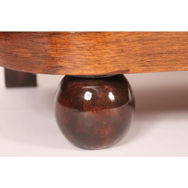 Art Deco Burl Ash Two Door Cabinet With Marble Top For Sale - Image 9 of 12