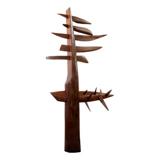 The Great Force of Nature Amazonia Series Sculpture in Wood by Elvio Becheroni, 1992 For Sale