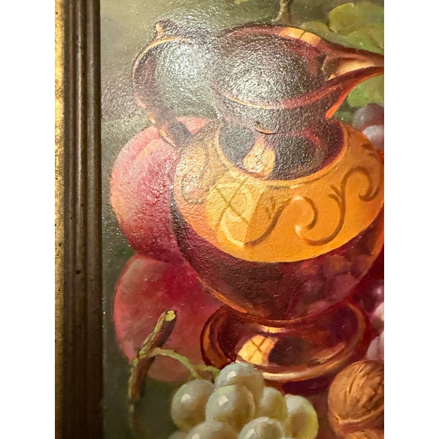 Wood 20th Century French Still Life Oil Painting by Henry Le Monnier For Sale - Image 7 of 13