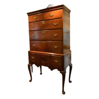 Connecticut Queen and Highboy Circa 1740 to 1790 For Sale