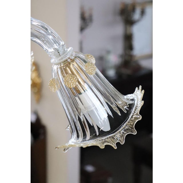 Late 20th Century Transparent Murano Glass Chandelier by La Murrina For Sale - Image 12 of 15