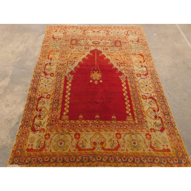 Antique Turkish Prayer Rug For Sale - Image 9 of 13