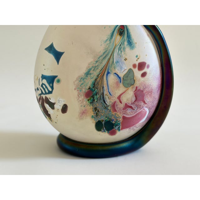 Glass Vase by Robert Pierini for Biot, France, 1987 For Sale - Image 6 of 8