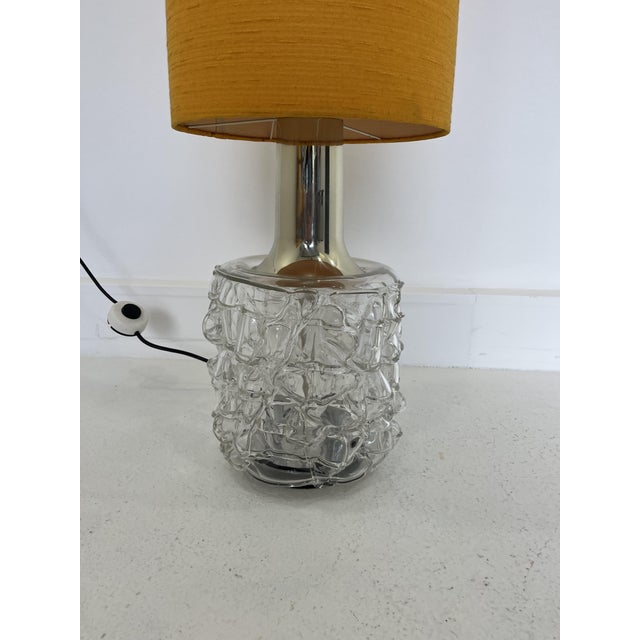 Vintage Bubble Glass and Chrome Lamp from Doria Leuchten, Germany, 1960s For Sale - Image 6 of 9