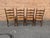 Mid 20th Century Vintage Set of Four Colonial-Style Ladderback Dining Chairs With Rush Seats | Farmhouse, Shaker, French Country Style For Sale - Image 5 of 6