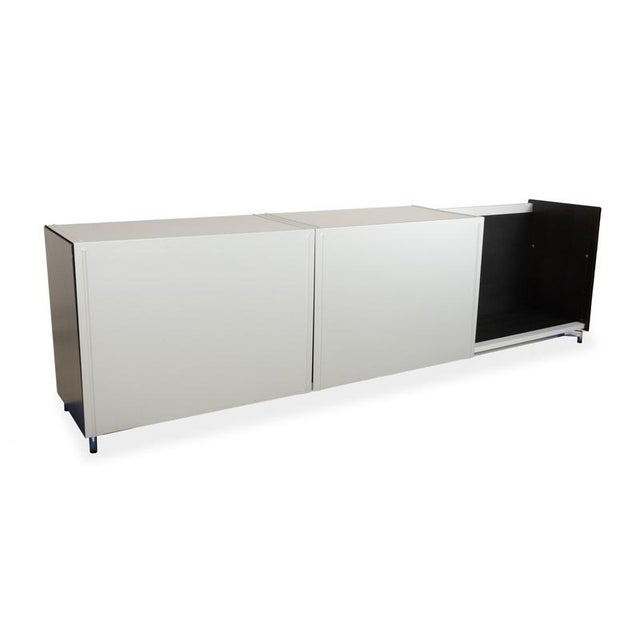 Metal Team Sideboard with Gray Glass from Wellis For Sale - Image 4 of 14