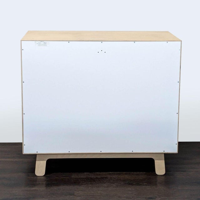 Ouef Merlin Three-Drawer Dresser in Blue and Natural Wood Finish For Sale In San Francisco - Image 6 of 11