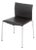Postmodern ChocoBrown Leather Side Chair For Sale