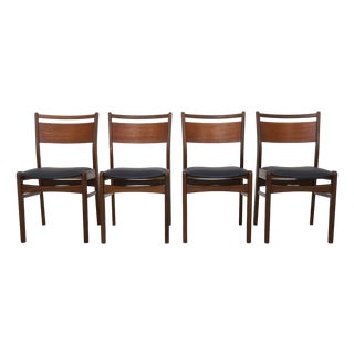 Dining Chairs in Teak, 1960s, Set of 4 For Sale