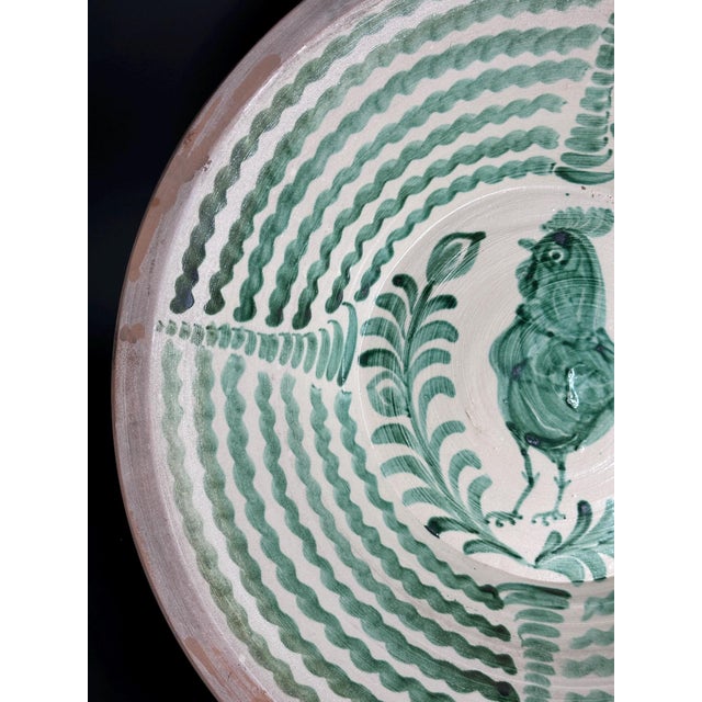 Large Spanish Fajalauza Ceramic Lebrillo Bowl For Sale - Image 4 of 10