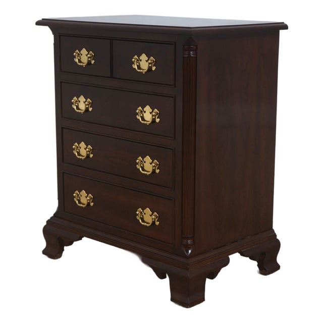 Stickley Colonial Williamsburg Mahogany Chest Nightstand For Sale